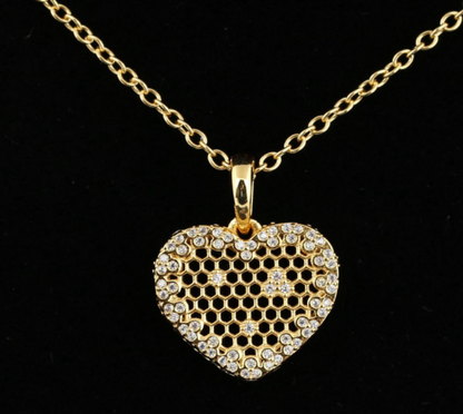14k Gold Honeycomb Pendant