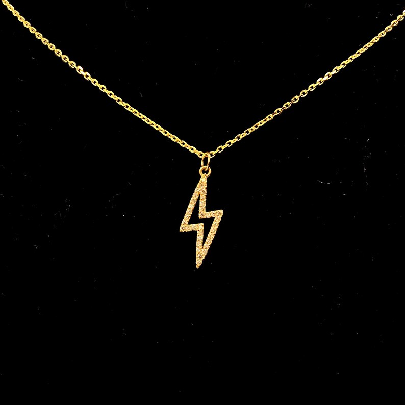 14k Gold Lightning Bolt